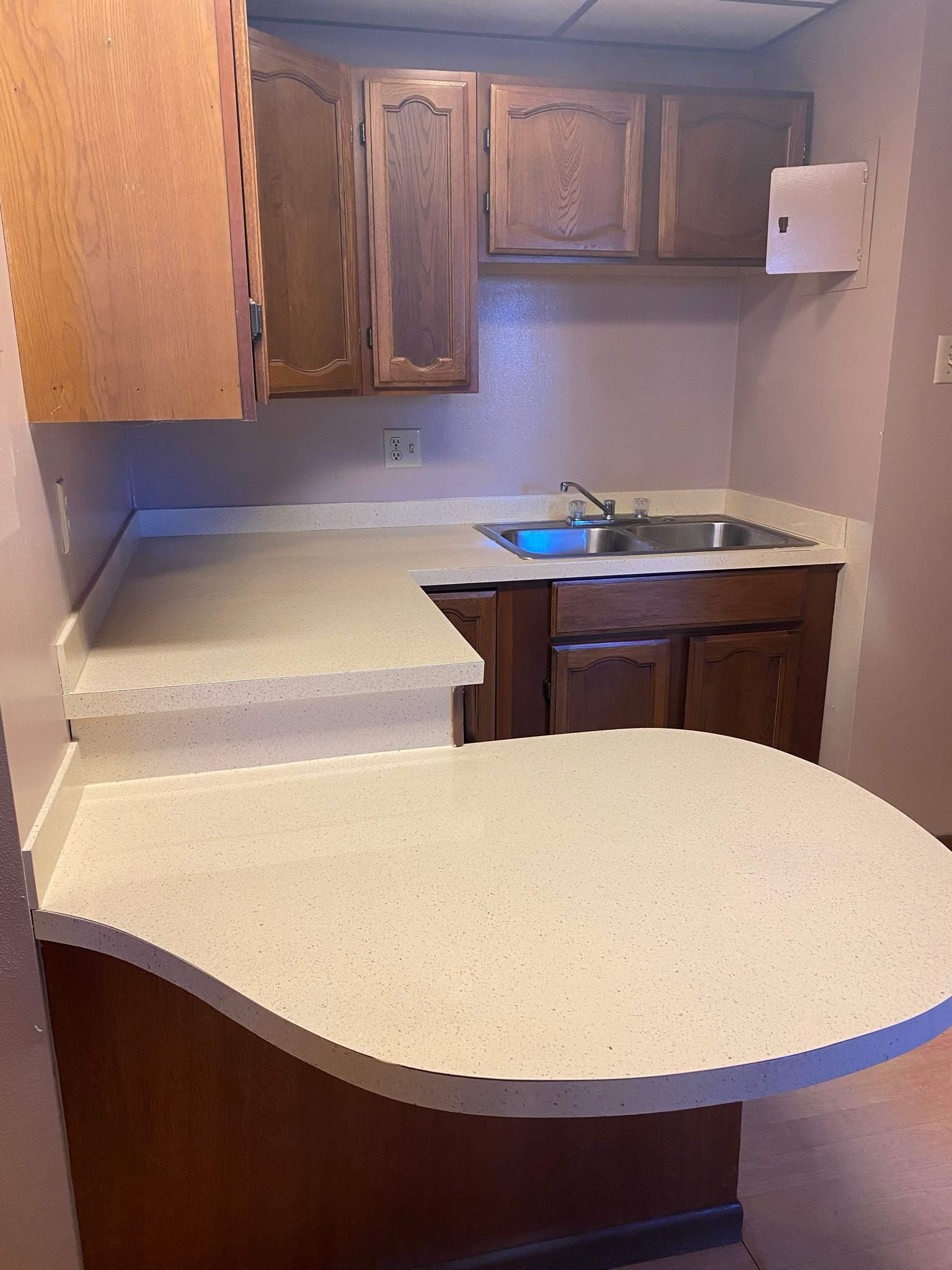 After reglazing - polished floor